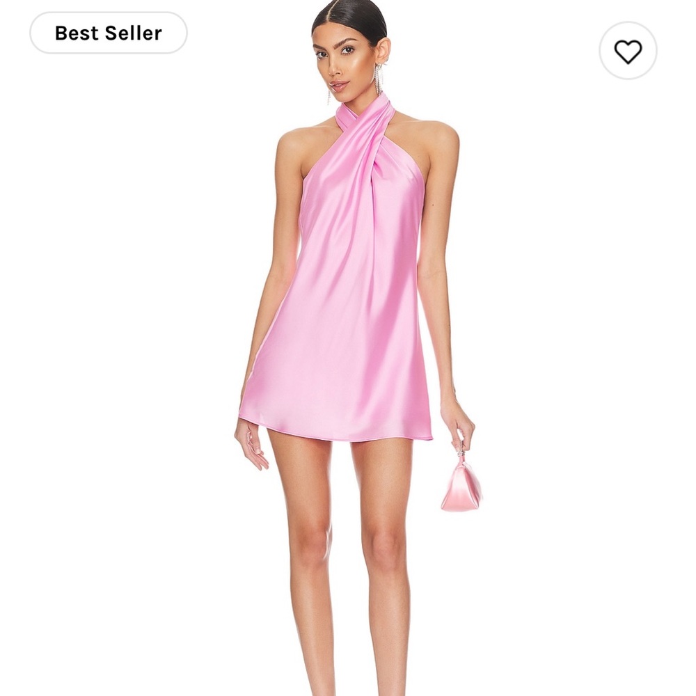 *BRAND NEW* Show Me Your MuMu Jasmine Halter Mini Dress in Pink Luxe